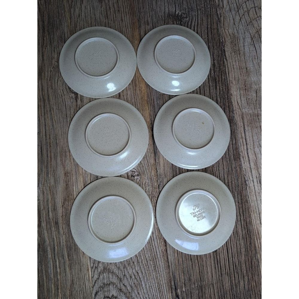 Tai Hong Wei Ware No 305 Six 5" X 5" Sushi Dipping Plates (6) - Picture 14 of 16